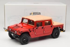 Hummer H1 Soft Top Red Exoto 1:18 01805 Diecast — photo 8 of 8