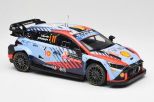 Hyundai i20 N Rally1 WRC #11 T. Neuville / M. Wydaeghe Rally Monte Carlo Winner 2024 IXO 1:18 18RMC194 Diecast — photo 4 of 6