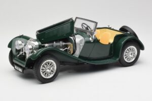 Jaguar SS 100 Roadster Green Bburago 1:18 3006 Diecast — photo 2 of 8