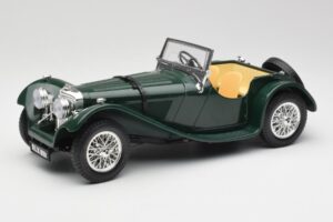 Jaguar SS 100 Roadster Green Bburago 1:18 3006 Diecast