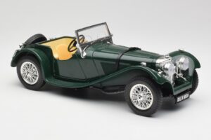 Jaguar SS 100 Roadster Green Bburago 1:18 3006 Diecast — photo 6 of 8