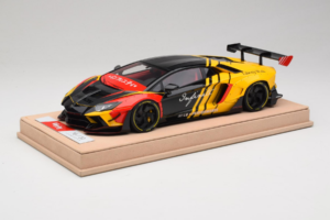 Lamborghini Aventador Liberty Walk Infinite Black Yellow Timothy & Pierre 1:18 REMC035 Diecast — photo 2 of 7