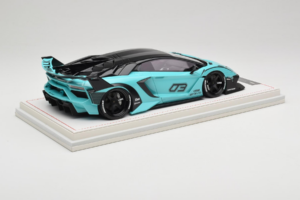 Lamborghini Aventador Liberty Walk LB-Silhouette WORKS GT Evo Mint Green IVY 1:18 REMC001 Resin — photo 3 of 7