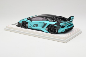 Lamborghini Aventador Liberty Walk LB-Silhouette WORKS GT Evo Mint Green IVY 1:18 REMC001 Resin — photo 5 of 7
