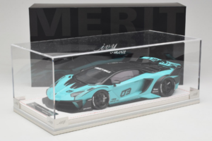 Lamborghini Aventador Liberty Walk LB-Silhouette WORKS GT Evo Mint Green IVY 1:18 REMC001 Resin — photo 7 of 7