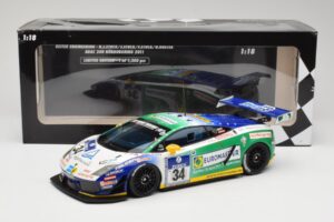 Lamborghini Gallardo LP600+ GT3 Reiter Engineering #34 H-J. Stuck / D. Rostek ADAC 24 Hours Nurburgring 2011 Minichamps 1:18  — photo 6 of 6