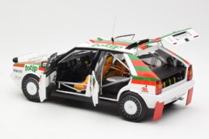 Lancia Delta HF 4WD #1 D. Cerrato Totip Rally Targa Florio 1987 Kyosho 1:18 08960C Diecast — photo 5 of 8