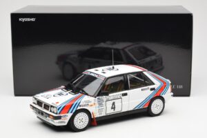 Lancia Delta HF 4WD #4 M. Alen / I. Kivimaki Martini Rally 1000 Lakes 1987 Kyosho 1:18 08960B Diecast — photo 8 of 8