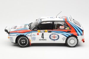Lancia Delta HF Integrale Evo Martini #4 D. Auriol / B. Occelli Winner Rally Monte Carlo 1992 Kyosho 1:18 08348A Diecast — photo 4 of 8