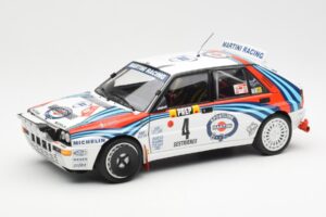 Lancia Delta HF Integrale Evo Martini #4 D. Auriol / B. Occelli Winner Rally Monte Carlo 1992 Kyosho 1:18 08348A Diecast
