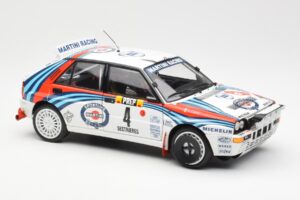 Lancia Delta HF Integrale Evo Martini #4 D. Auriol / B. Occelli Winner Rally Monte Carlo 1992 Kyosho 1:18 08348A Diecast — photo 6 of 8
