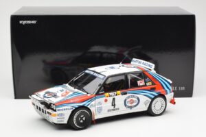 Lancia Delta HF Integrale Evo Martini #4 D. Auriol / B. Occelli Winner Rally Monte Carlo 1992 Kyosho 1:18 08348A Diecast — photo 8 of 8