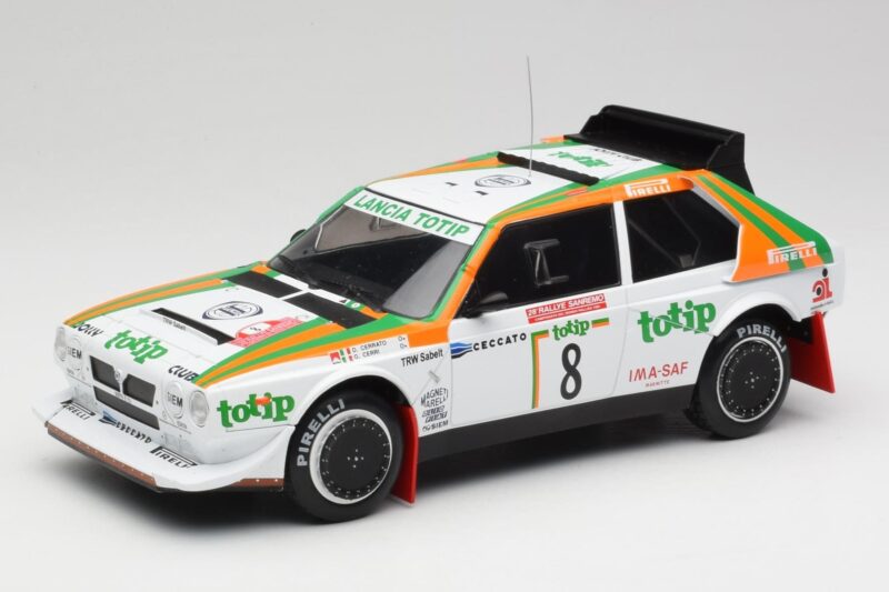 Lancia Delta S4 #8 D. Cerrato / G. Cerri Rally San Remo 1986 IXO 1:18 18RMC133 Diecast
