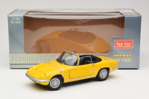 Lotus Elan S3 Convertible Yellow Sun Star 1:18 4052 Diecast — photo 6 of 6