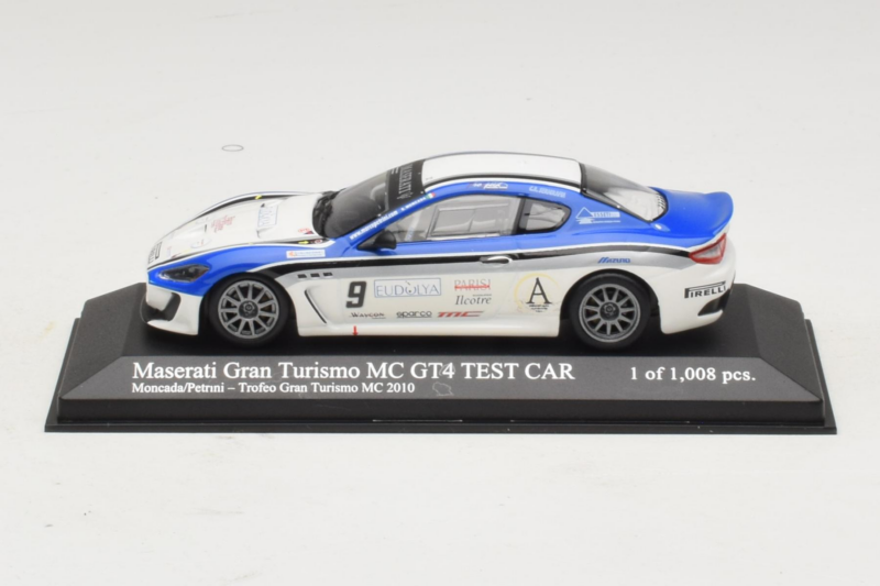 Maserati GranTurismo MC GT4 #9 Moncada / Petrini Maserati MC 2010 Minichamps 1:43 400101209 Diecast
