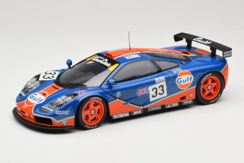McLaren F1 GTR Gulf #33 R. Bellm / M. Weaver / J-J. Lehto 24 Hours of Le Mans 1996 UT Models 1:18 530161833 Diecast