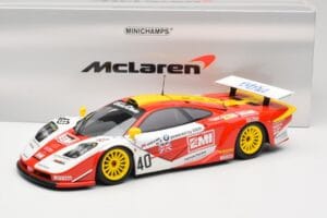 McLaren F1 GTR Gulf Team Davidoff #40 D. O'Rourke / G. Sugden / J. Auberlein 24 Hours of Le Mans 1998 Minichamps 1:18 5301338 — photo 8 of 8