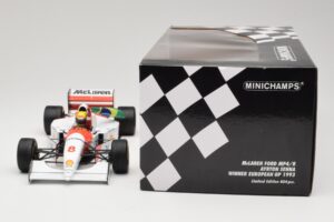 McLaren MP4/8 Ford #8 A. Senna Winner European GP Donington 1993 Minichamps 1:18 540931848 Diecast — photo 6 of 6