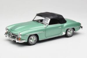 Mercedes 190 SL W121 Light Green Metallic Norev 1:18 183401 Diecast — photo 3 of 9