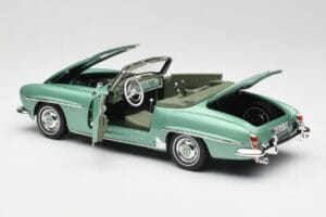 Mercedes 190 SL W121 Light Green Metallic Norev 1:18 183401 Diecast — photo 6 of 9