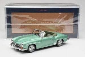 Mercedes 190 SL W121 Light Green Metallic Norev 1:18 183401 Diecast — photo 9 of 9