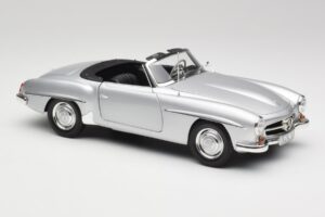 Mercedes 190 SL W121 Silver Grey Minichamps 1:18 100037031 Diecast — photo 6 of 8