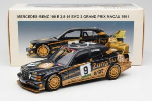 Mercedes 190E 2.5-16 Evo II #9 K. Ludwig Macau GP 3rd Place 1991 AUTOart 1:18 89135 Diecast — photo 8 of 8