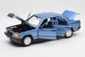 Mercedes 190E W201 Diamond Blue Dealer Edition Norev 1:18 B66040661 Diecast — photo 2 of 8