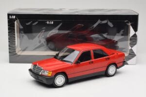 Mercedes 190E W201 Red Minichamps 1:18 155037000 Diecast — photo 6 of 6