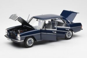 Mercedes 200 W114 Midnight Blue Dealer Edition Norev 1:18 B66040694 Diecast — photo 2 of 8
