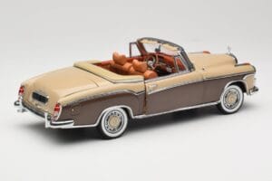 Mercedes 220 SE W128 Cabriolet Bronze Red Sun Star 1:18 3572 Diecast — photo 3 of 8
