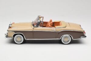 Mercedes 220 SE W128 Cabriolet Bronze Red Sun Star 1:18 3572 Diecast — photo 4 of 8