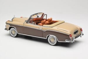 Mercedes 220 SE W128 Cabriolet Bronze Red Sun Star 1:18 3572 Diecast — photo 7 of 8