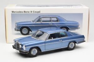 Mercedes 280C/8 W114 Coupe Blue Metallic AUTOart 1:18 76187 Diecast — photo 8 of 8