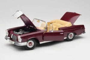 Mercedes 280SE W108 Bordeaux Red Maisto 1:18 31811 Diecast — photo 2 of 8