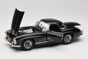 Mercedes 300 SL W198 Roadster With Hardtop Black Minichamps 1:18 180039040 Diecast — photo 2 of 8