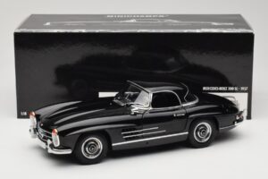 Mercedes 300 SL W198 Roadster With Hardtop Black Minichamps 1:18 180039040 Diecast — photo 8 of 8