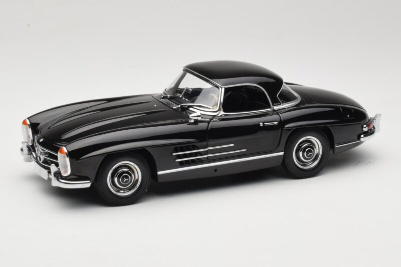 Mercedes 300 SL W198 Roadster With Hardtop Black Minichamps 1:18 180039040 Diecast