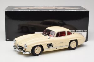 Mercedes 300 SL W198 Cream With Red Interior Minichamps 1:18 180039002 Diecast — photo 8 of 8