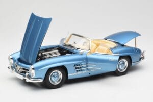 Mercedes 300 SL W198 Roadster Hardtop Light Blue Metallic Minichamps 1:18 180039042 Diecast — photo 2 of 9
