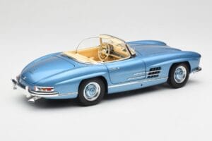 Mercedes 300 SL W198 Roadster Hardtop Light Blue Metallic Minichamps 1:18 180039042 Diecast — photo 4 of 9