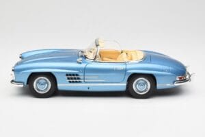 Mercedes 300 SL W198 Roadster Hardtop Light Blue Metallic Minichamps 1:18 180039042 Diecast — photo 5 of 9
