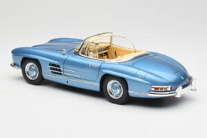Mercedes 300 SL W198 Roadster Hardtop Light Blue Metallic Minichamps 1:18 180039042 Diecast — photo 8 of 9