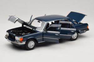 Mercedes 350 SEL W116 Hansa Blue Norev 1:18 183976 Diecast — photo 2 of 8