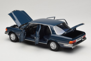 Mercedes 350 SEL W116 Hansa Blue Norev 1:18 183976 Diecast — photo 5 of 8