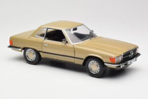 Mercedes 350 SL R107 Gold Sun Star 1:18 MB004 Diecast — photo 6 of 8