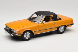 Mercedes 450 SL R107 Cayenne Orange Norev 1:18 183350 Diecast — photo 3 of 10