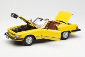 Mercedes 450SL R107 Yellow US Version Norev 1:18 183727 Diecast — photo 2 of 9
