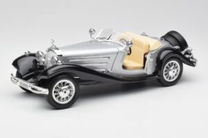 Mercedes 500K Roadster Silver Bburago 1:18 3020-M1 Diecast — photo 2 of 8