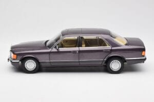 Mercedes 560 SEL W126 Purple Metallic Norev 1:18 183544 Diecast — photo 4 of 8